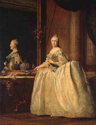 unknow artist Catherine II of Russia in the mirror